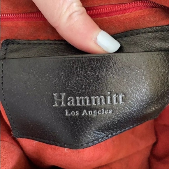 Hammitt Los Angeles Daniel Large Black Bag Purse w Gold Hardware Shoulder Strap - Picture 8 of 9